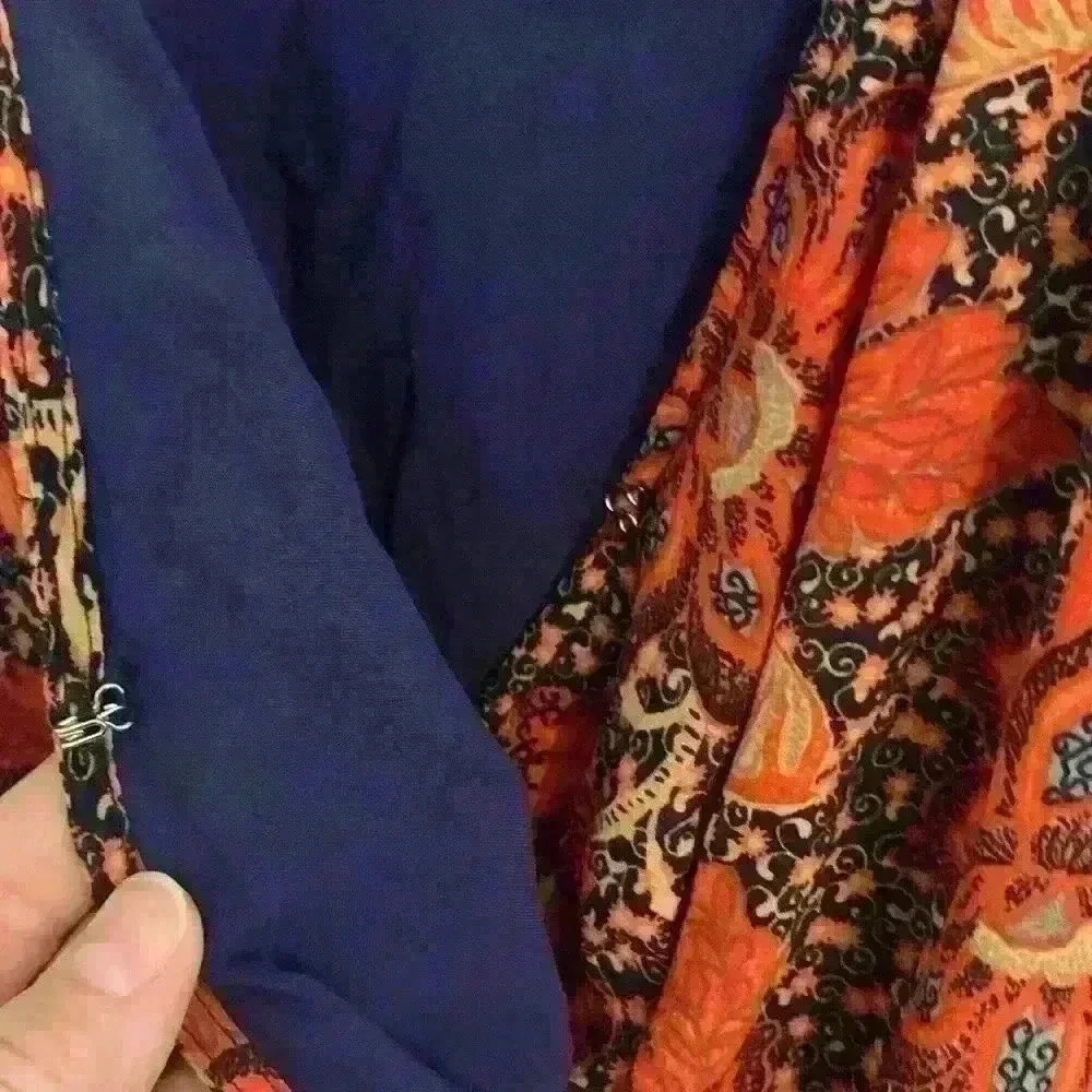 Free People Teegan Mini Dress in Peach Combo, size XS - Picture 7 of 16